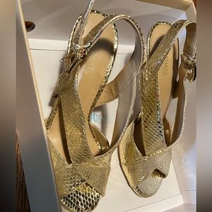 Michael Kors Gold Heels